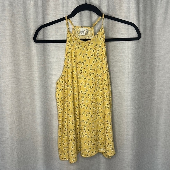 PAPER CRANE YELLOW DANDELION TANK (SIZE M) - Picture 1 of 4